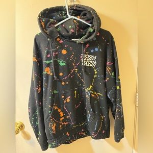 Teddy Fresh Paint Splatter Hoodie - Distressed